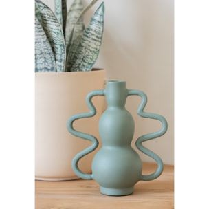 J-Line Vase Marie Aluminium Vert