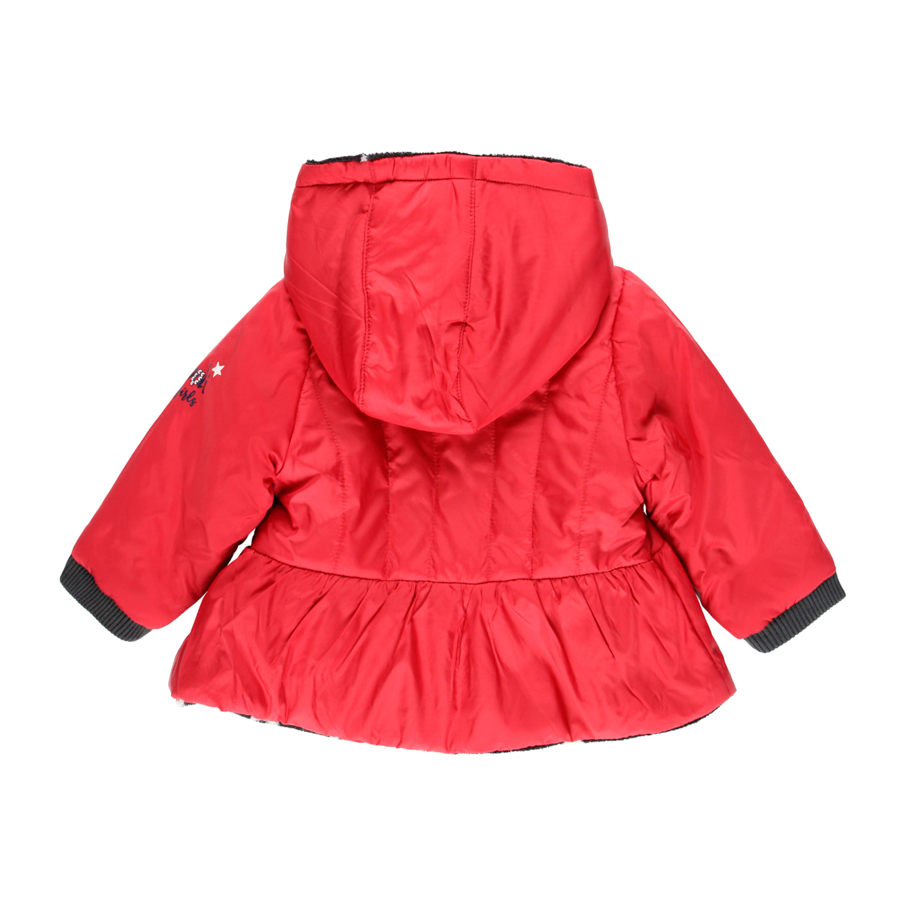 Parka de tejido reciclado de bebé niña