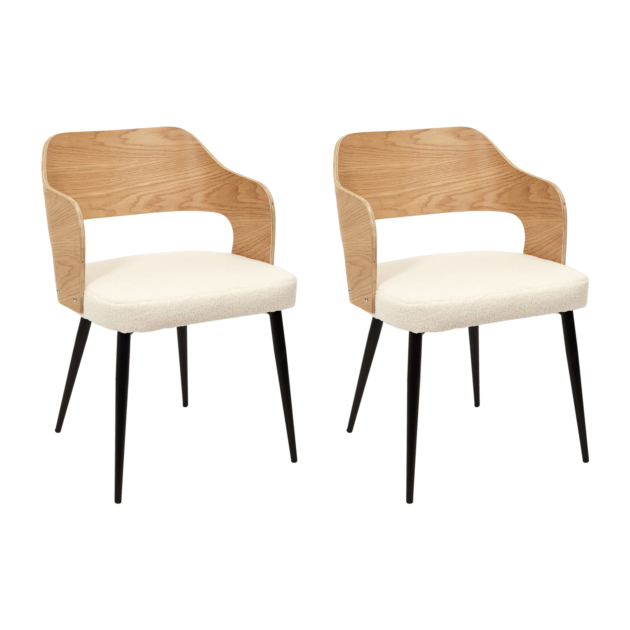 Fauteuil Bouclette Loki - Lot De 2