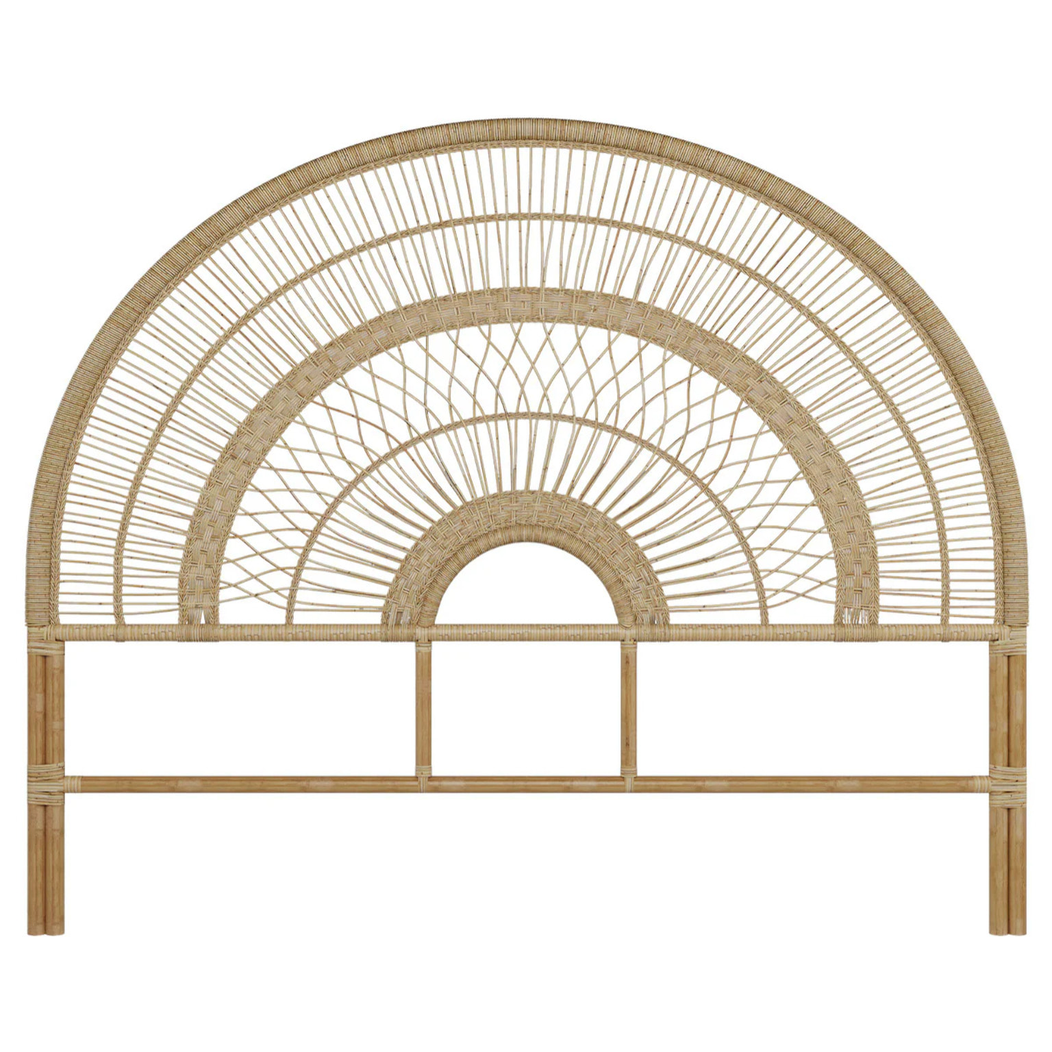 Tête de lit en rotin naturel 160 cm - Astéria