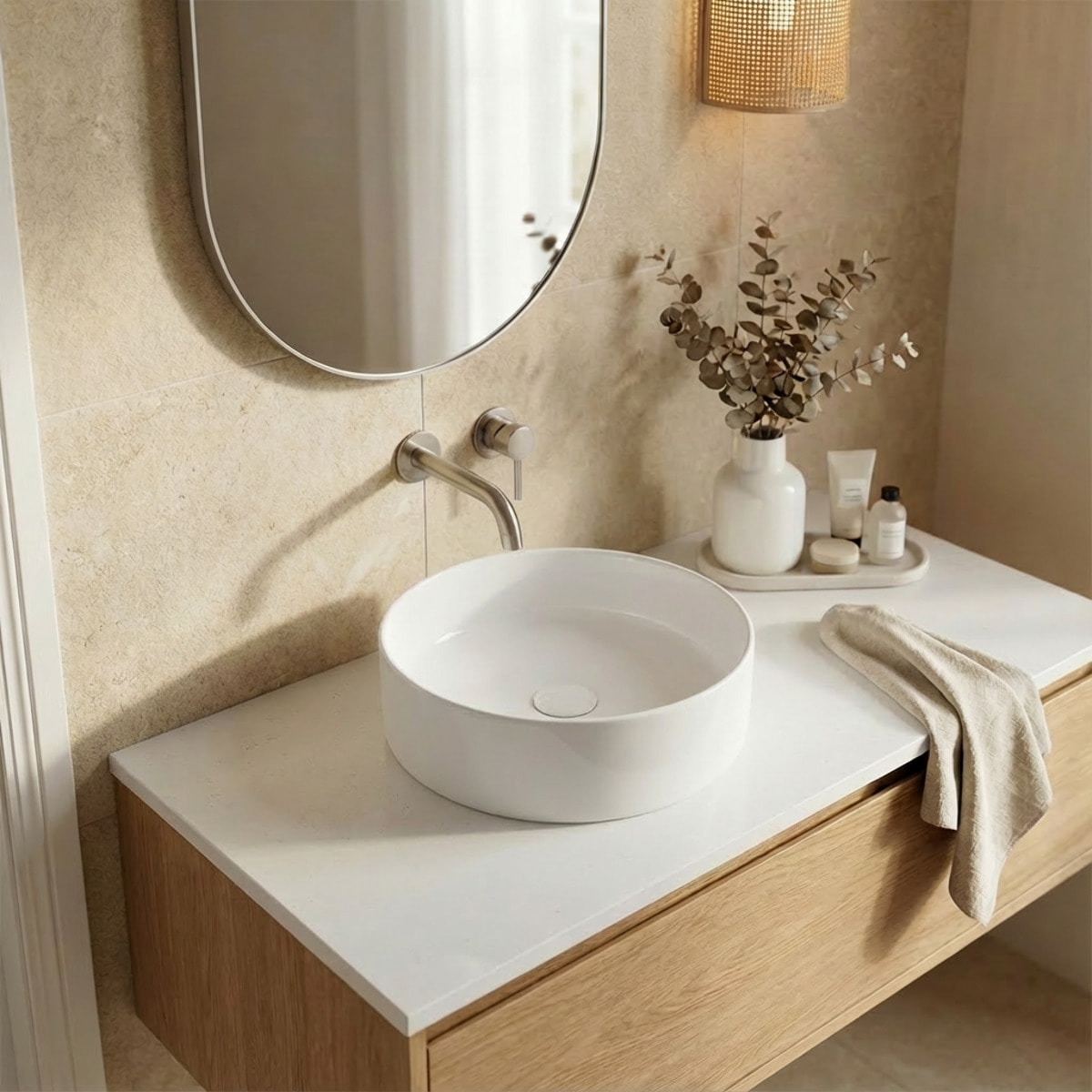 Vasque a poser ronde 36 cm hauteur 12,5 cm sans trop-plein blanc brillant Pixl (CEPX3636)