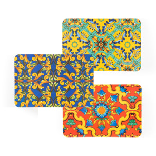 Set de 6 sets de table rectangulaires Excelsa – Trinacria, Polypropylène Multicolore