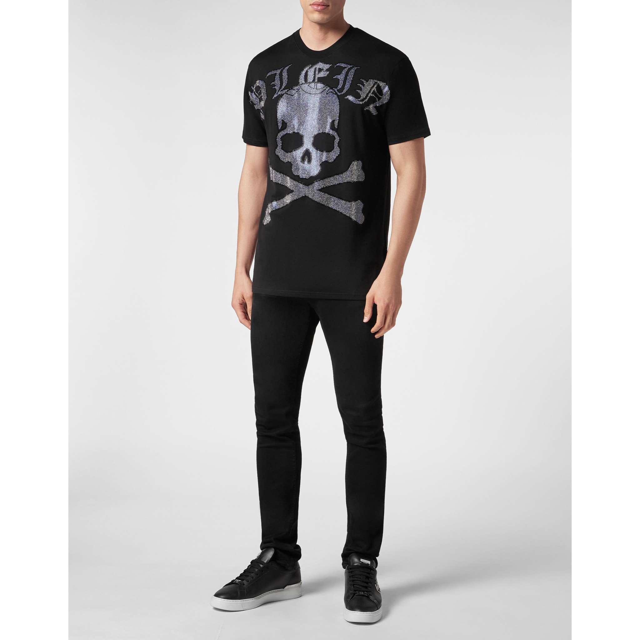 PHILIPP PLEIN T-Shirt Round Neck GOTHIC PLEIN