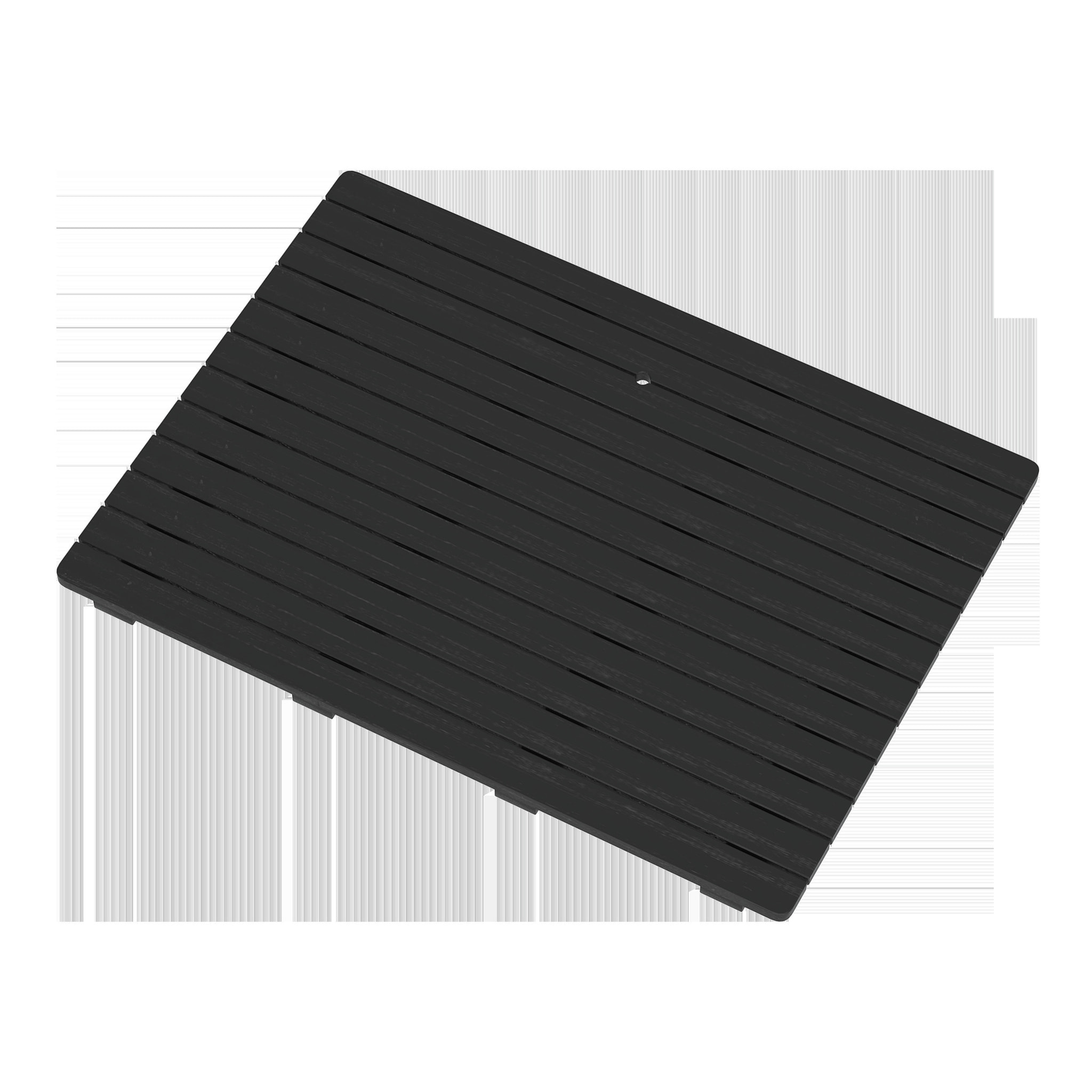 Caillebotis en Bois Composite Gris pour Cabine rectangulaire - Dimensions 96.5 x 65 x 3.2 cm