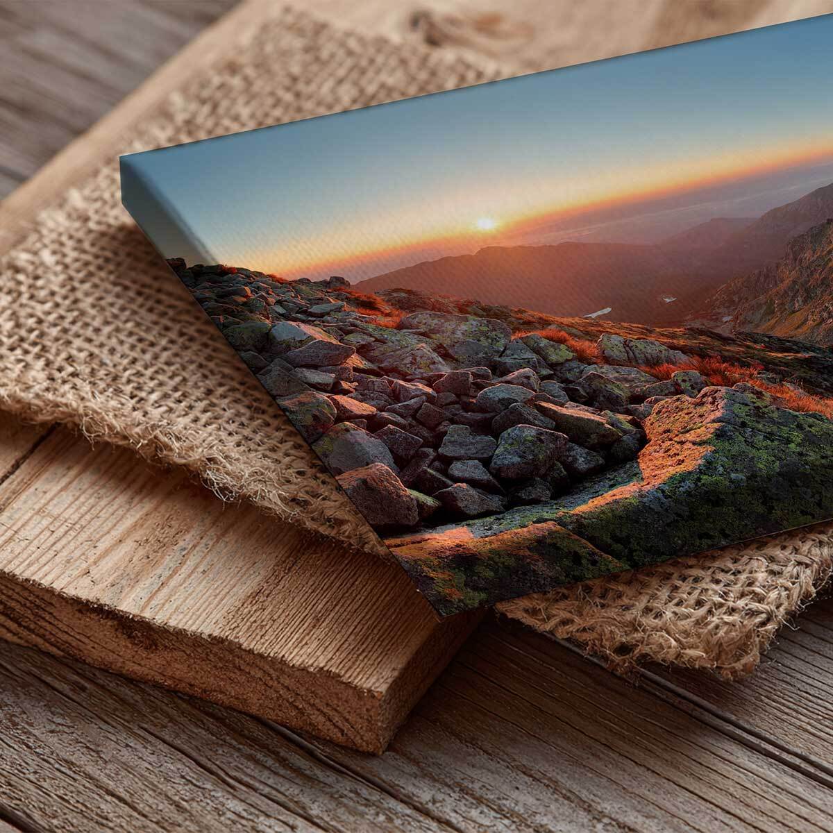 Tableau panoramique panorama montagneux roches Toile imprimée