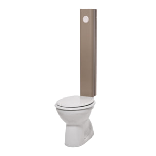 WC à poser sortie horizontale GRIFFON 1950 Le Tube avec abattant frein de chute Sable brut