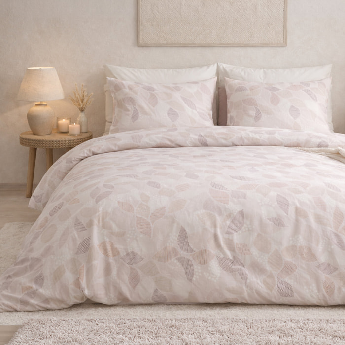 Parure housse de couette imprimé 100% coton - alix