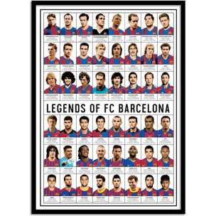 Affiche - Legends of FC Barcelona - Olivier Bourdereau