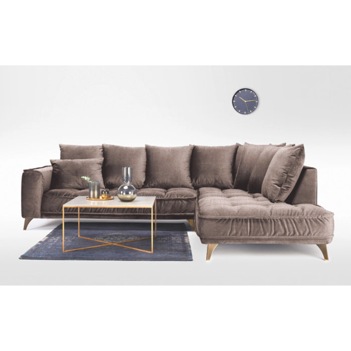 Canapé Tissu Angle Droit Altamo - 4 Places