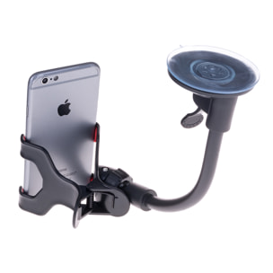 DAM Supporto per auto 7x1x27 Cm. Colore nero