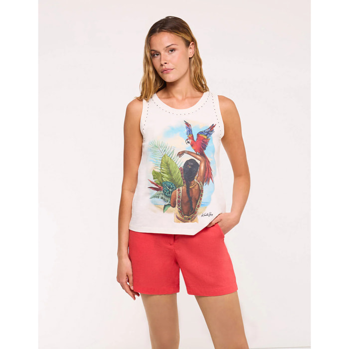 Camiseta Tirantes Blanco - Yasuri