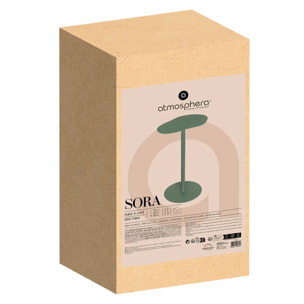 Table d'appoint Sora vert olive 33x24x50cm