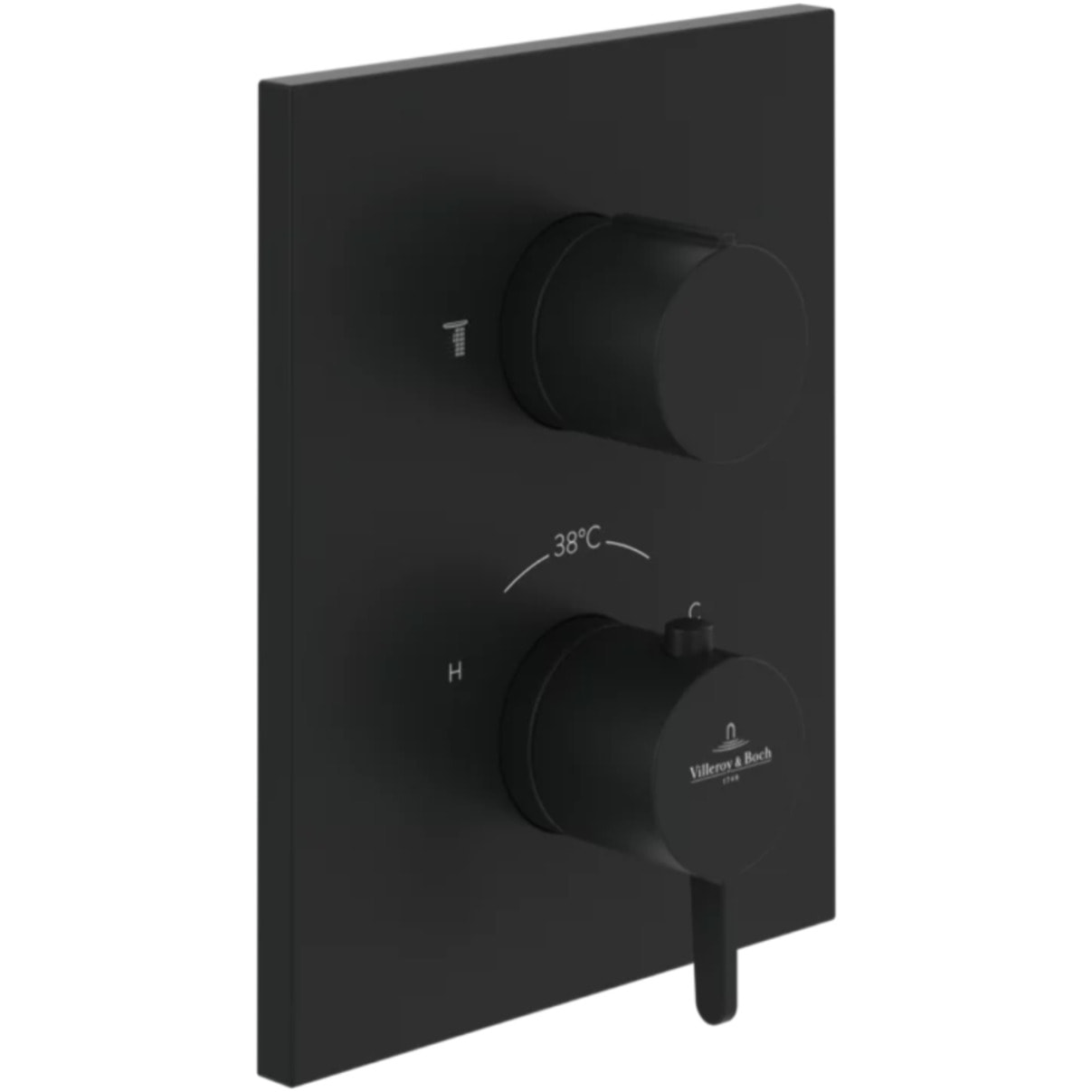 Mitigeur thermostatique encastré 2 voies Conum Matt Black