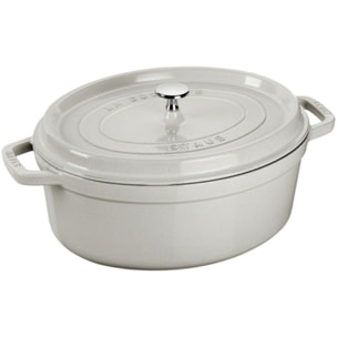 Cocotte STAUB 33 cm Truffe blanche fonte