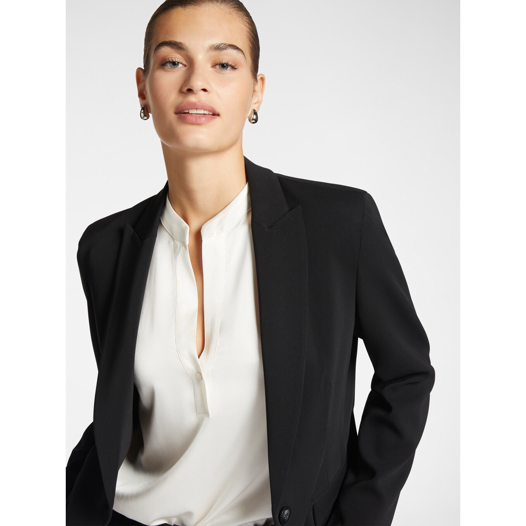 Elena Mirò - Blazer in cady - Nero