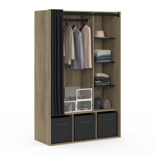 Dressing Camille 167cm effet bois