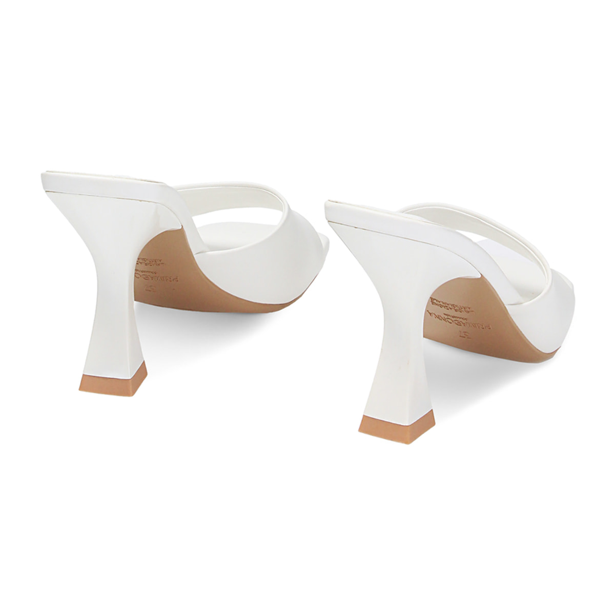 Mules Open Toe blancas