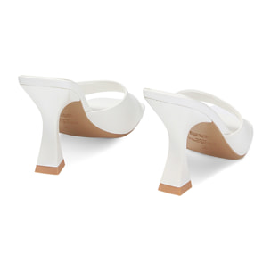 Mules Open Toe blancas