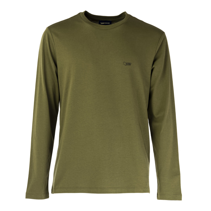GAS t-shirt uomo four leaf oliv