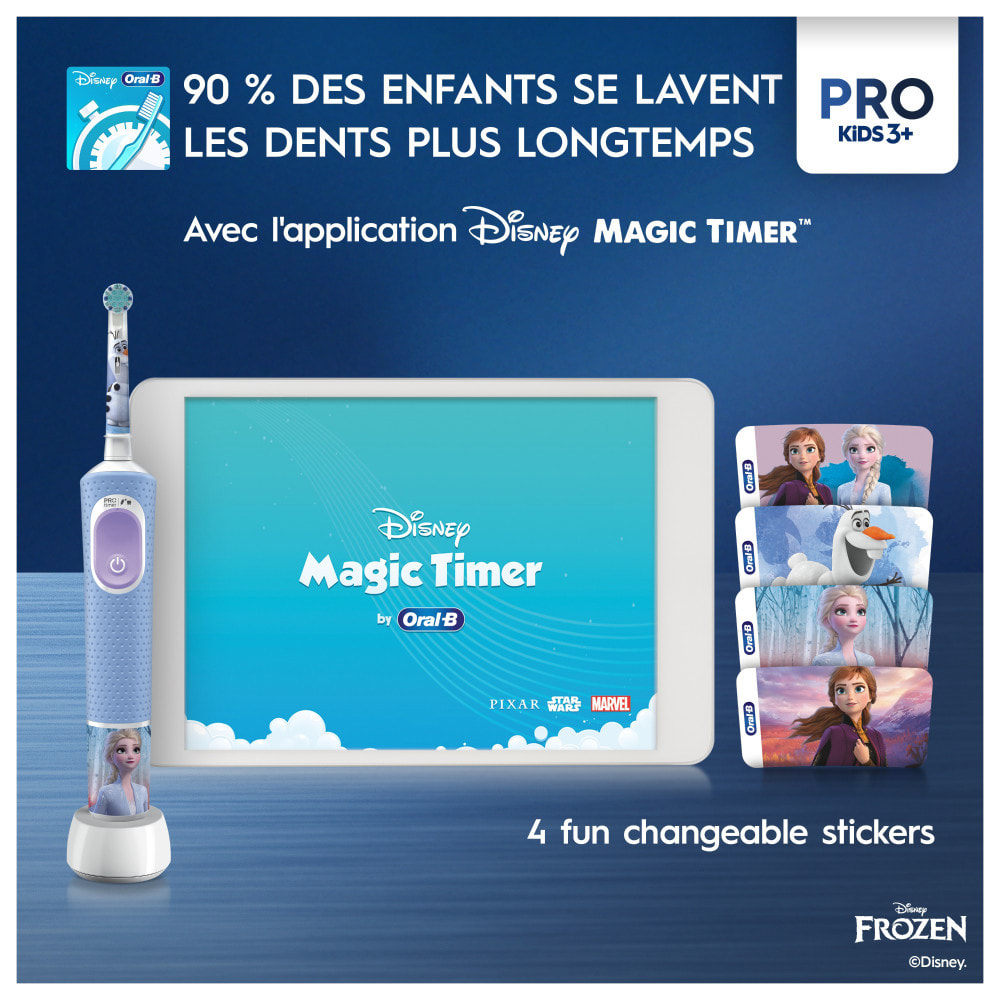 Oral-B Pro Kids La Reine Des Neiges Brosse À Dents Électrique