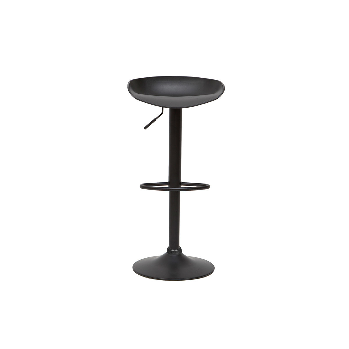 Tabourets de bar réglables design noirs H65 cm (lot de 2) PEBBLE