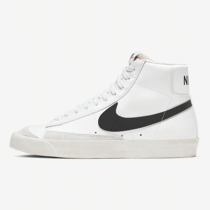 NIKE - Sneakers Altas Blazer Mid '77 Vintage - Cuero - Blanco Y Negro