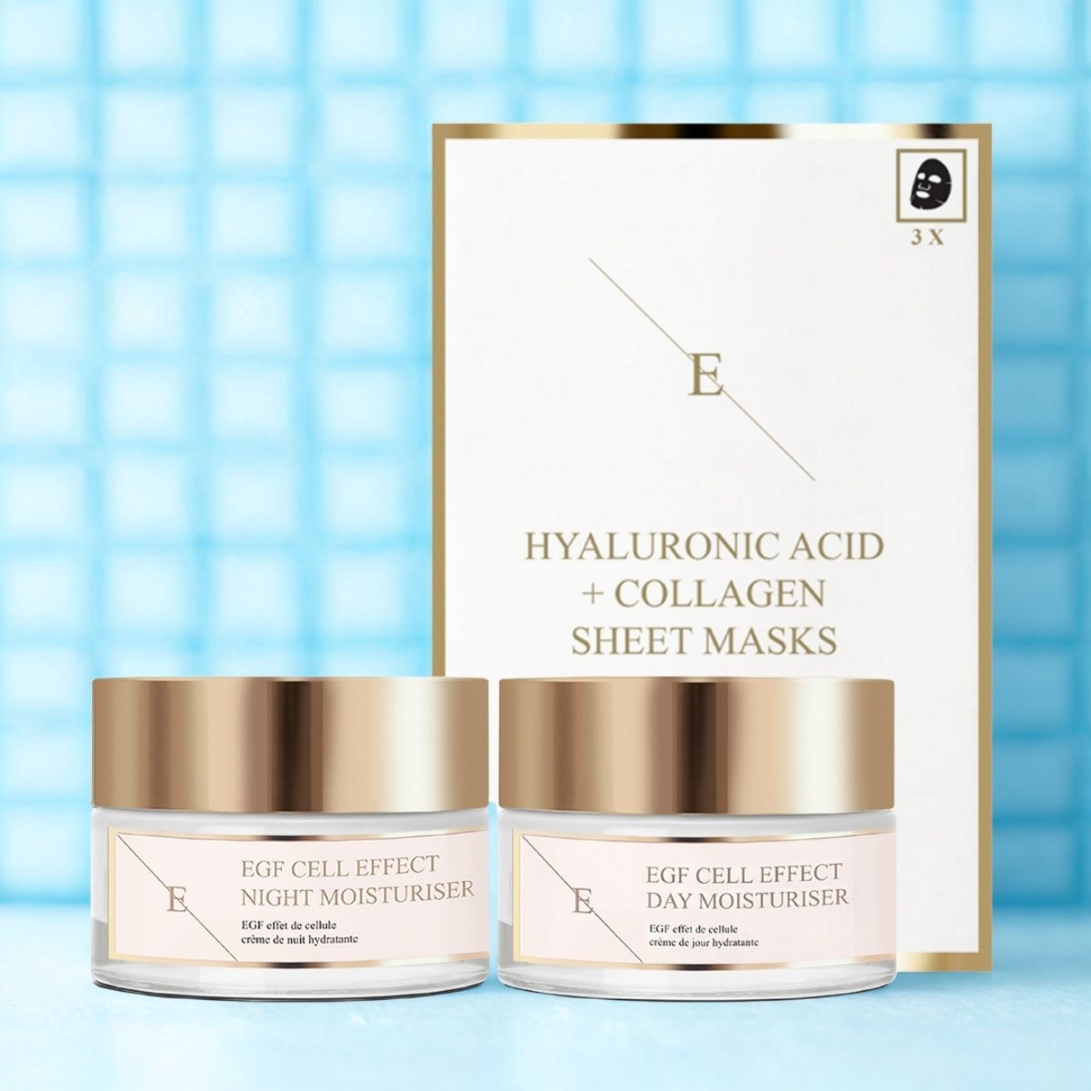 Trío completo para el cuidado de la piel EGF