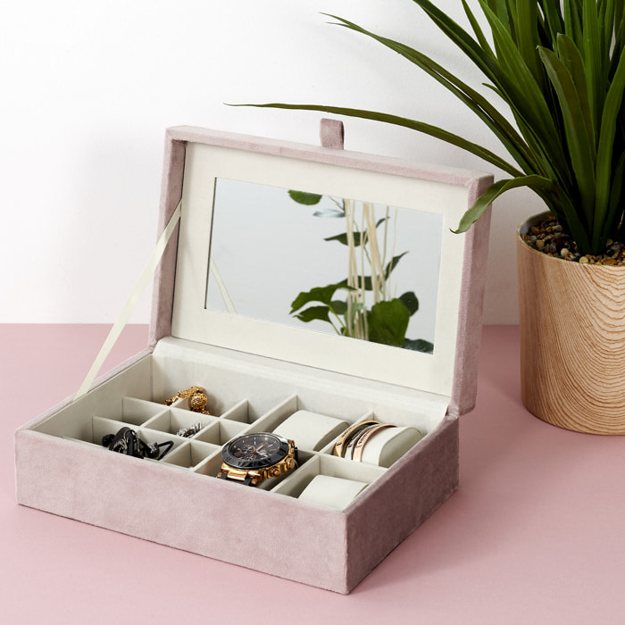 Boite A Bijoux Et Montres En Velours