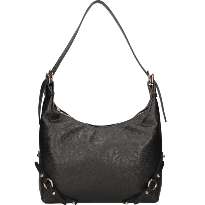 Borsa a spalla da donna In Vera pelle Made in Italy 30x30x9 cm