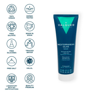 Valquer Mascarilla capilar reparadora intensiva de oliva- 250 ml