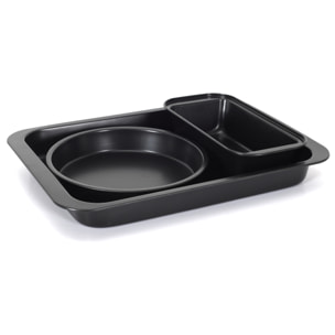 Coffret Patisserie 3 Moules Carbon Steel