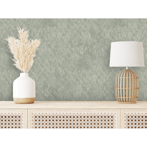 Papier peint effet peau serpent vert sauge