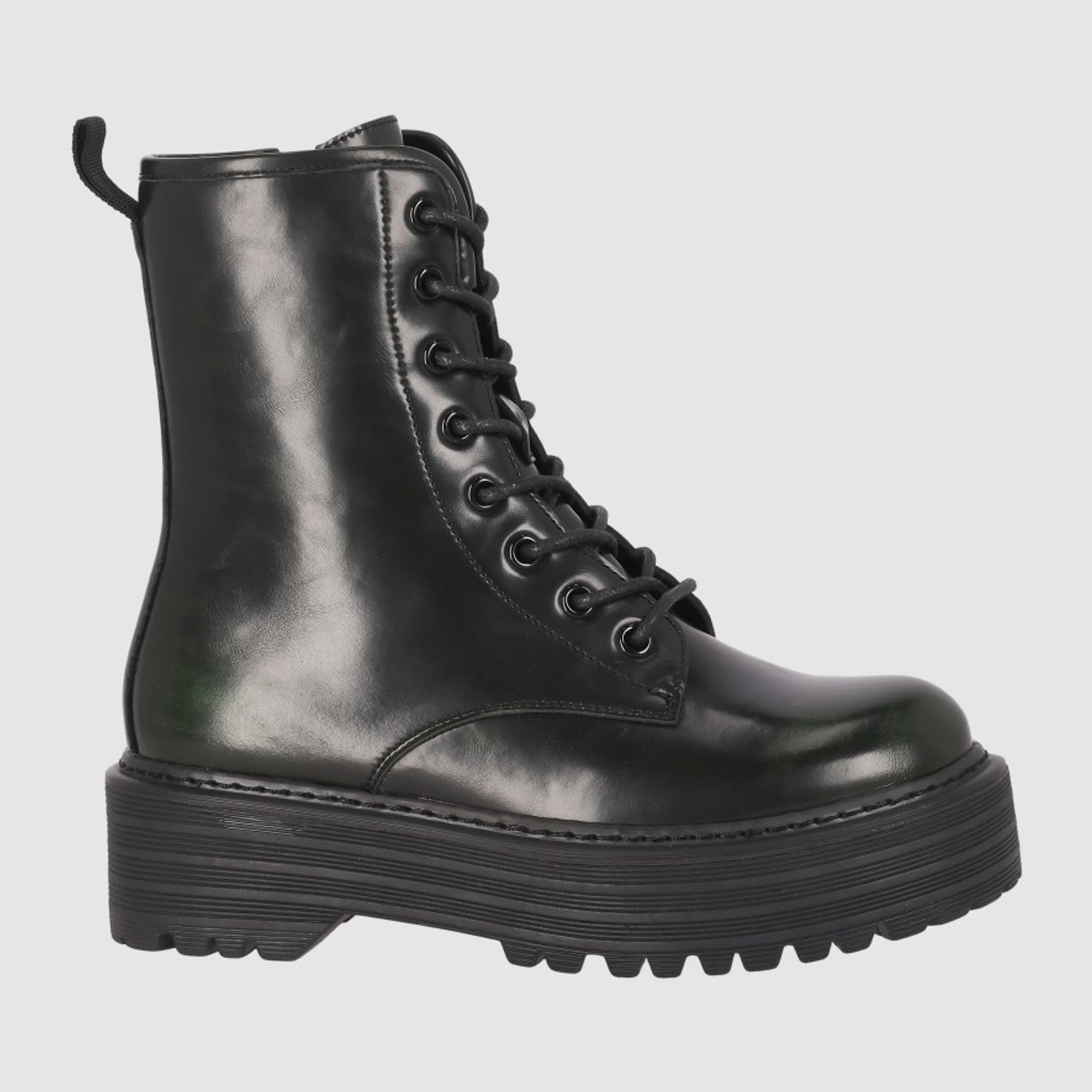 Botines - Verde - Tacón: Bajo