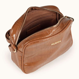 BLOCK CROCO FW25 CROSSBODY CAMERA C/BROWN