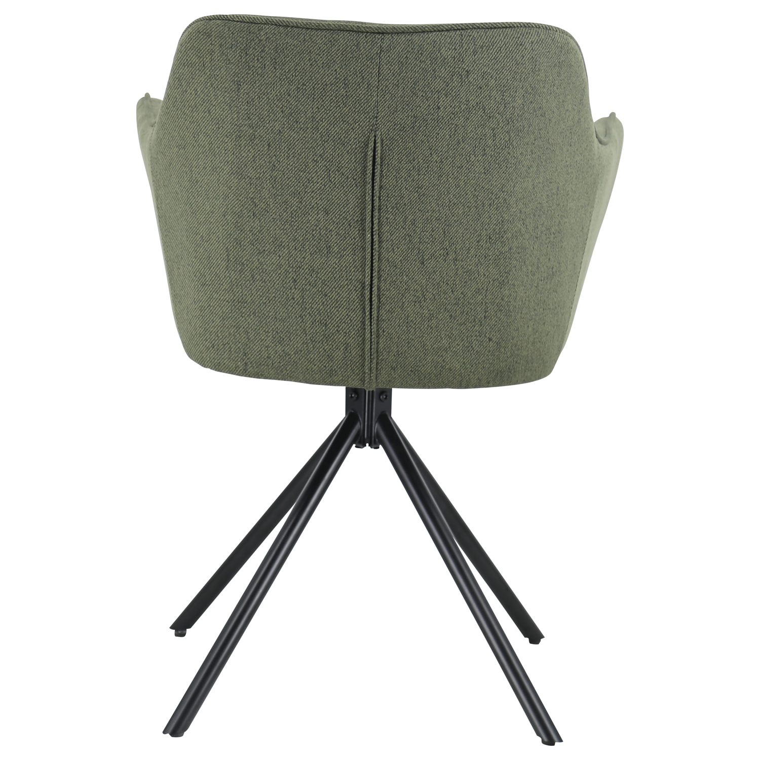 Lot de 2 chaises en tissu vert DANNA
