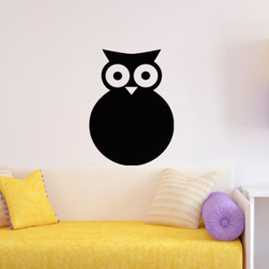 Sticker ardoise tableau noir - stickers muraux adhésif effaçable - SILHOUETTE HIBOU