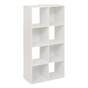 Étagère 8 cases "Mix N' Modul" blanc
