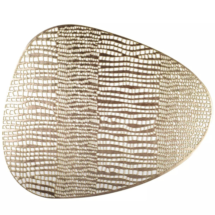 Lot de 6 Dessous d'assiette triangle doré