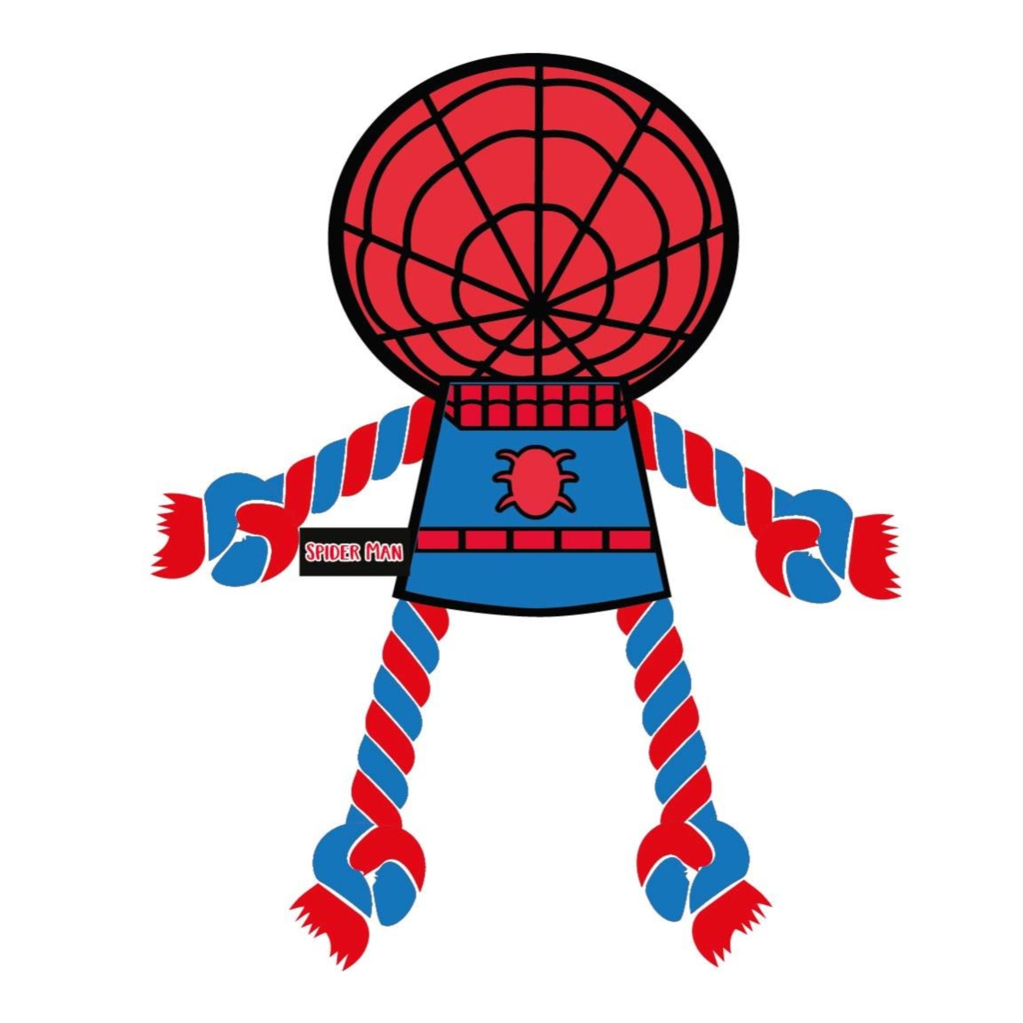 Juguete para perros cuerda diseño spiderman