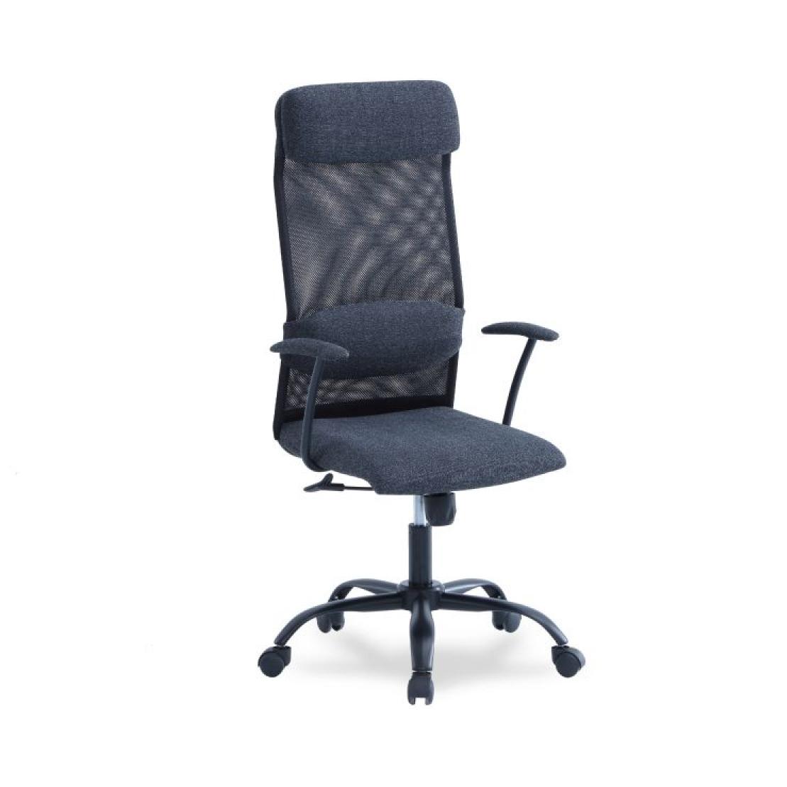 Silla de oficina Neil Gris Marengo - Negro