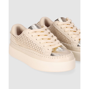 Deportivos - Oro - Tacón: 5 cm