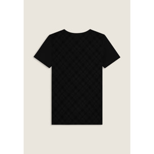 T-shirt raglan con inserto geometrico