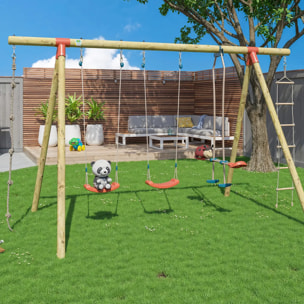 Portique bois 2,30 m Topwood NANI 2 - 6 enfants