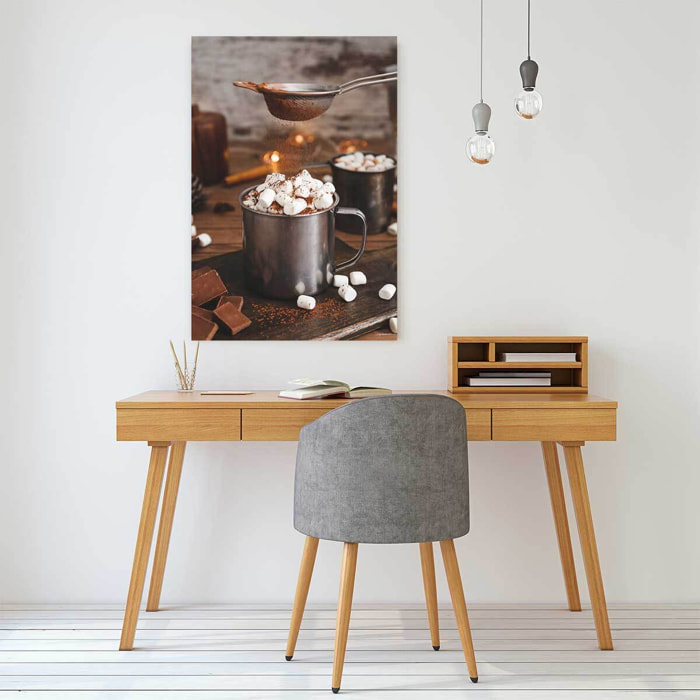 Tableau cuisine un chocolat bien gourmand..  Toile imprimée