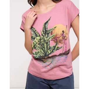 Camiseta Manga Corta Rosa - Canumi
