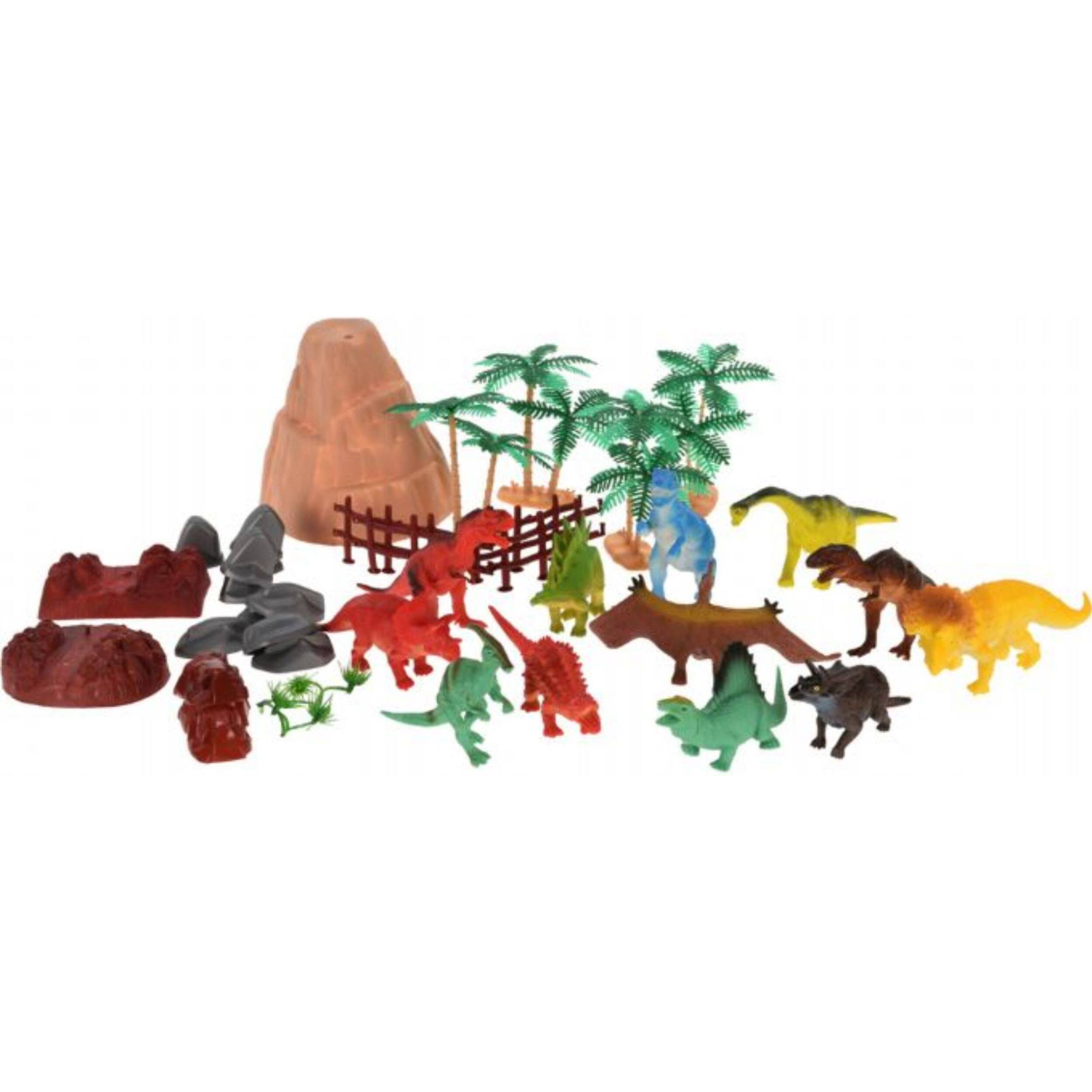 Well home set de 40 animales de juguete aleatorio (dinosaurios o salvajes o de granja o marinos)