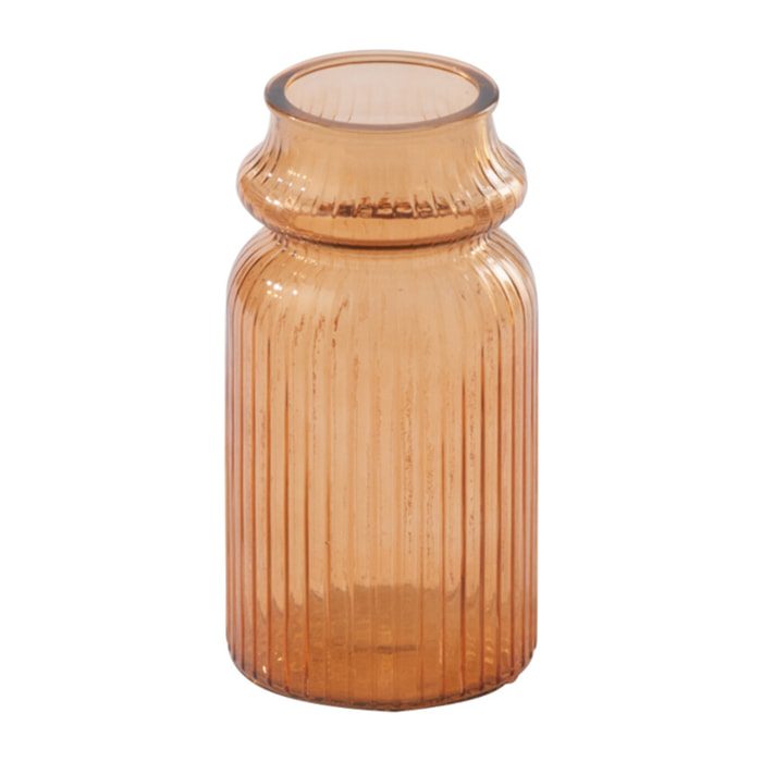 J-Line Vase Ligné - verre - orange