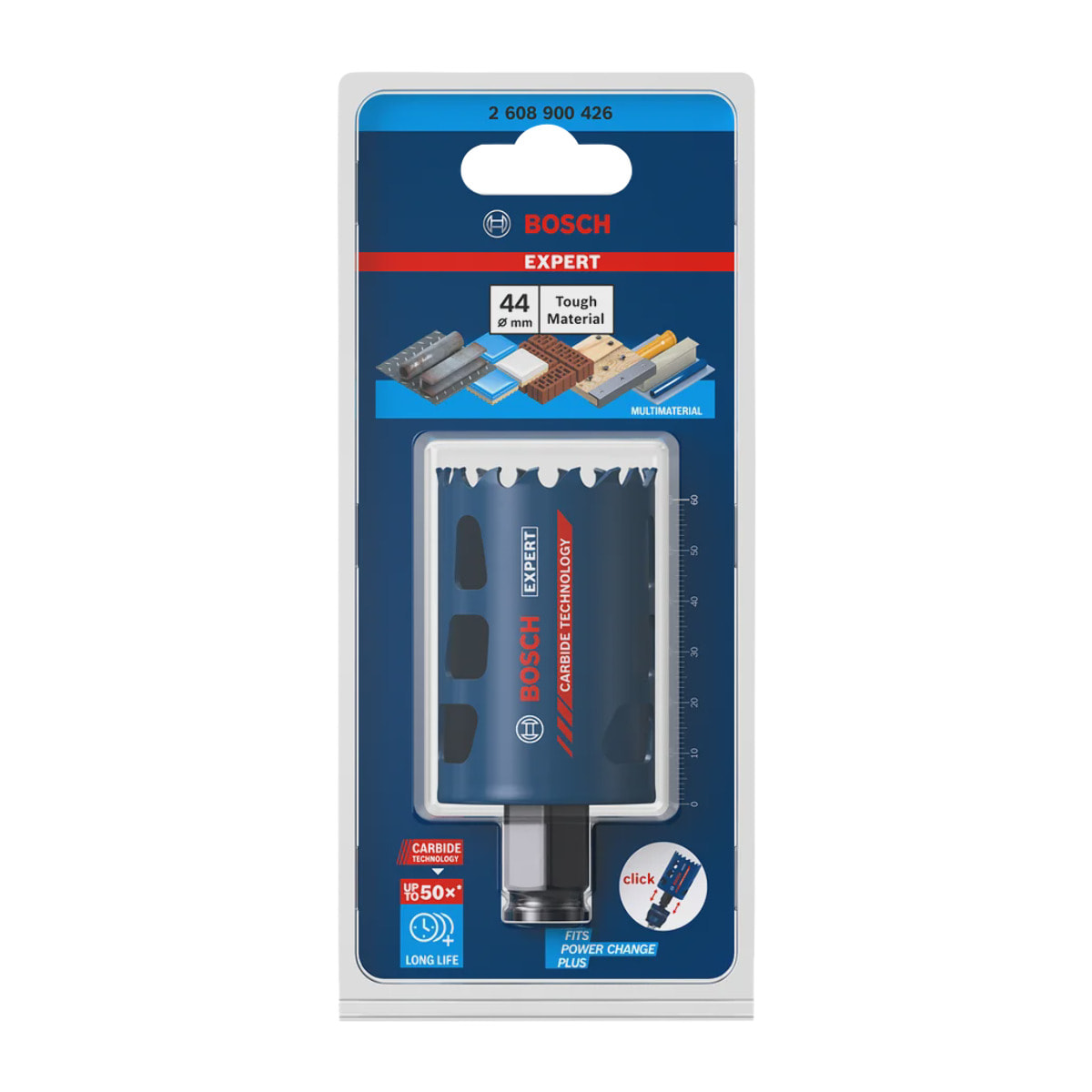 Scie trépan carbure multi matériaux Expert BOSCH Ø44 mm - 2608900426
