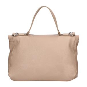 Borsa a spalla convertibile in zaino da donna In Vera pelle Made in Italy 34x21x12 cm