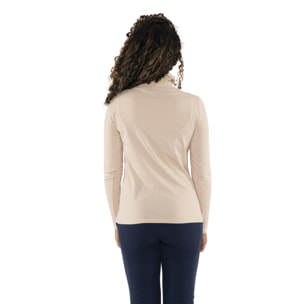 T-shirt a manica lunga dolcevita da donna "Never Without"